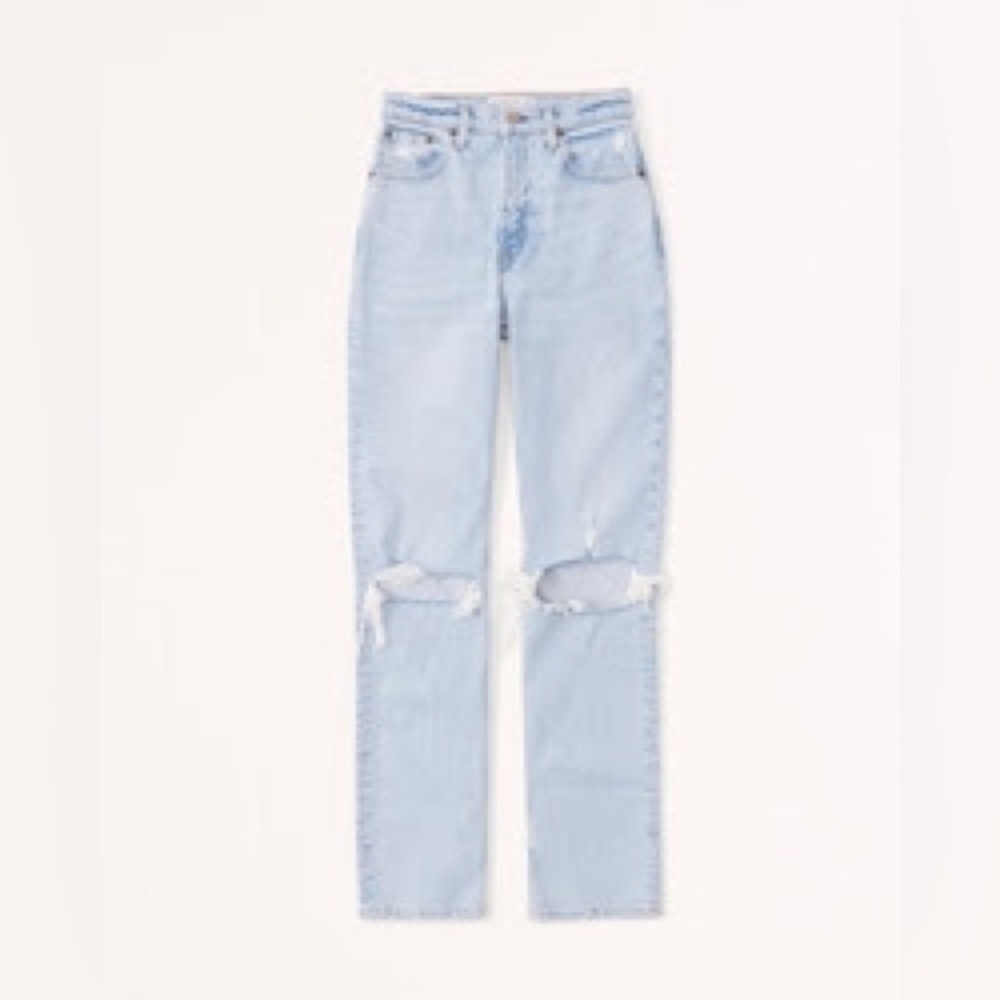 Abercrombie The Straight 90s Ultra High Rise Jeans